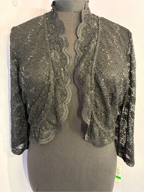 R&M Richards  Lace & Sequin Jacket,NWT,Size L